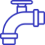 Icono de tubo con llave