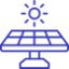 Icono de panel solar